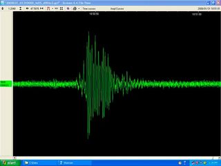 A seismometer at the University of Wisconsin-Madison recorded a nearby ice quake on Jan. 31, 2008.