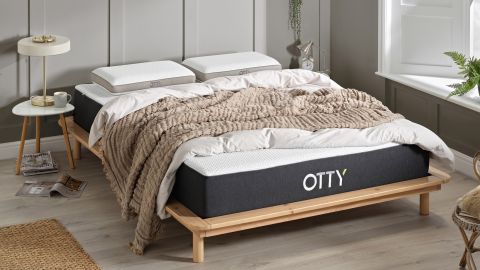 The Otty Original Hybrid mattress in a bedroom