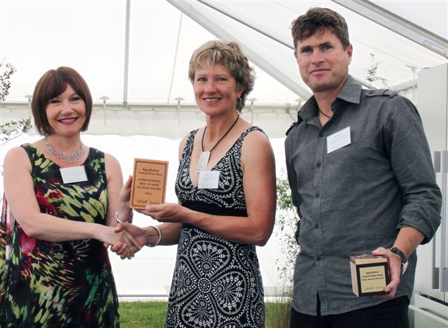 Appellation Central Wine Tours accepting award
