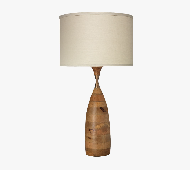 wooden base table lamp