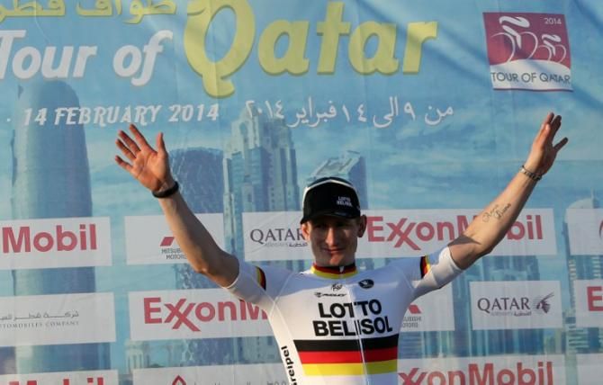 Qatar stage 5 winner Andr&eacute; Greipel
