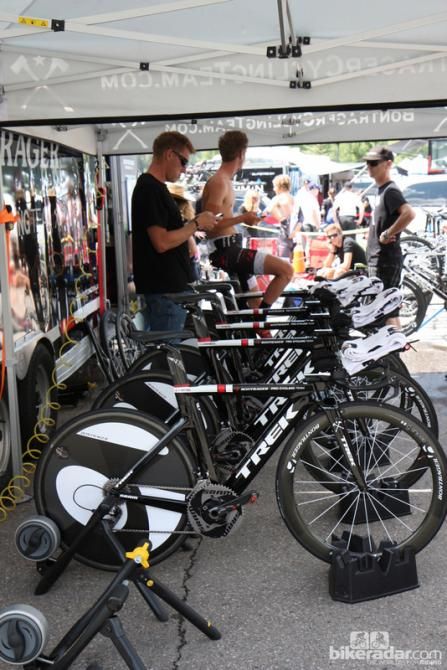 Bet you can't guess which brand of wheels the Bontrager Cycling Team uses