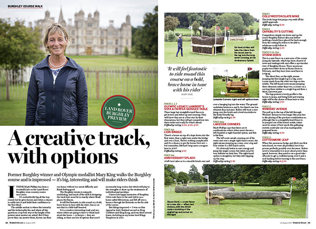 FT 4p Burghley course-walk