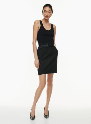 Black pencil skirt