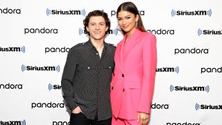 NEW YORK, NEW YORK - DECEMBER 10: Tom Holland and Zendaya attend SiriusXM’s Town Hall with the cast of Spider-Man: No Way Home on December 10, 2021 in New York City.