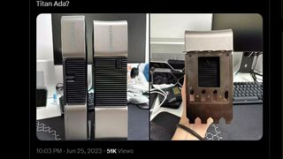 Leaked image of quad-slot Nvidia cooler on Twitter