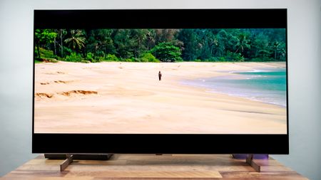 LG B6 OLED TV on a table