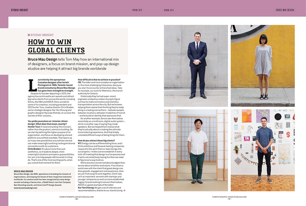 Bruce Mau Design share how to land new clients