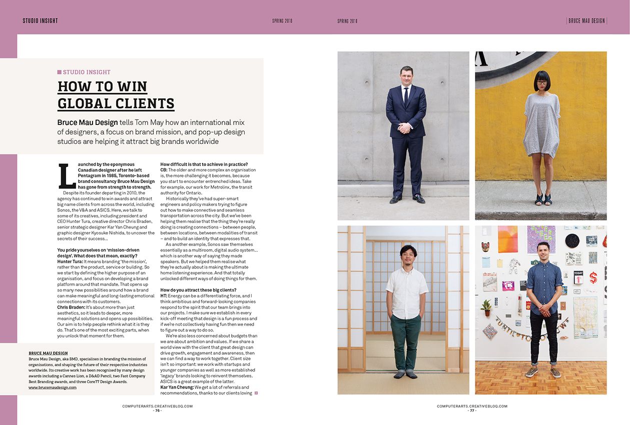 Bruce Mau Design share how to land new clients