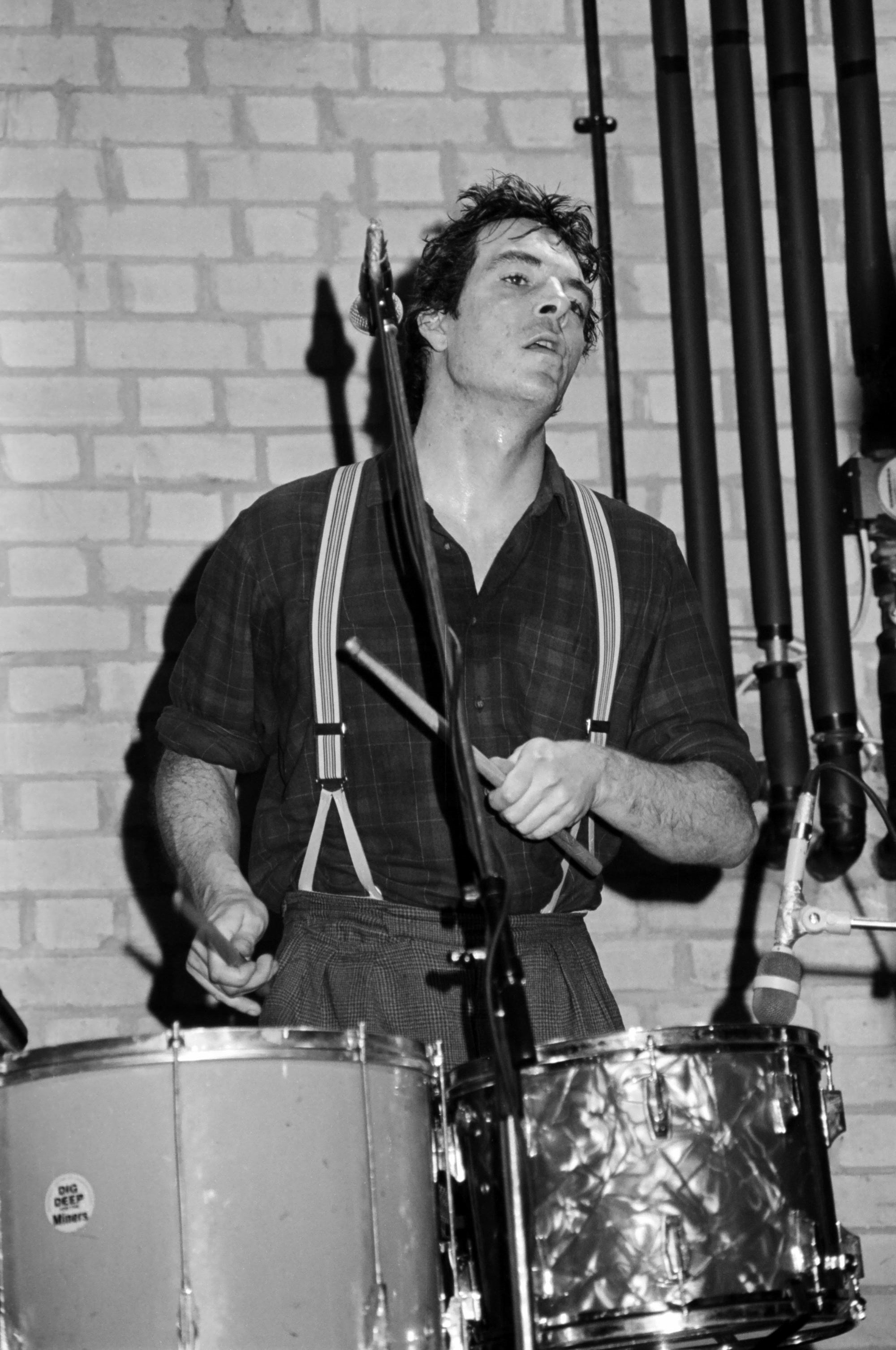 Andrew Ranken of The Pogues performs at Terminal 5 on March 17, 2011