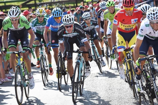 Gianluca Brambilla (Omega Pharma) puts in a dig