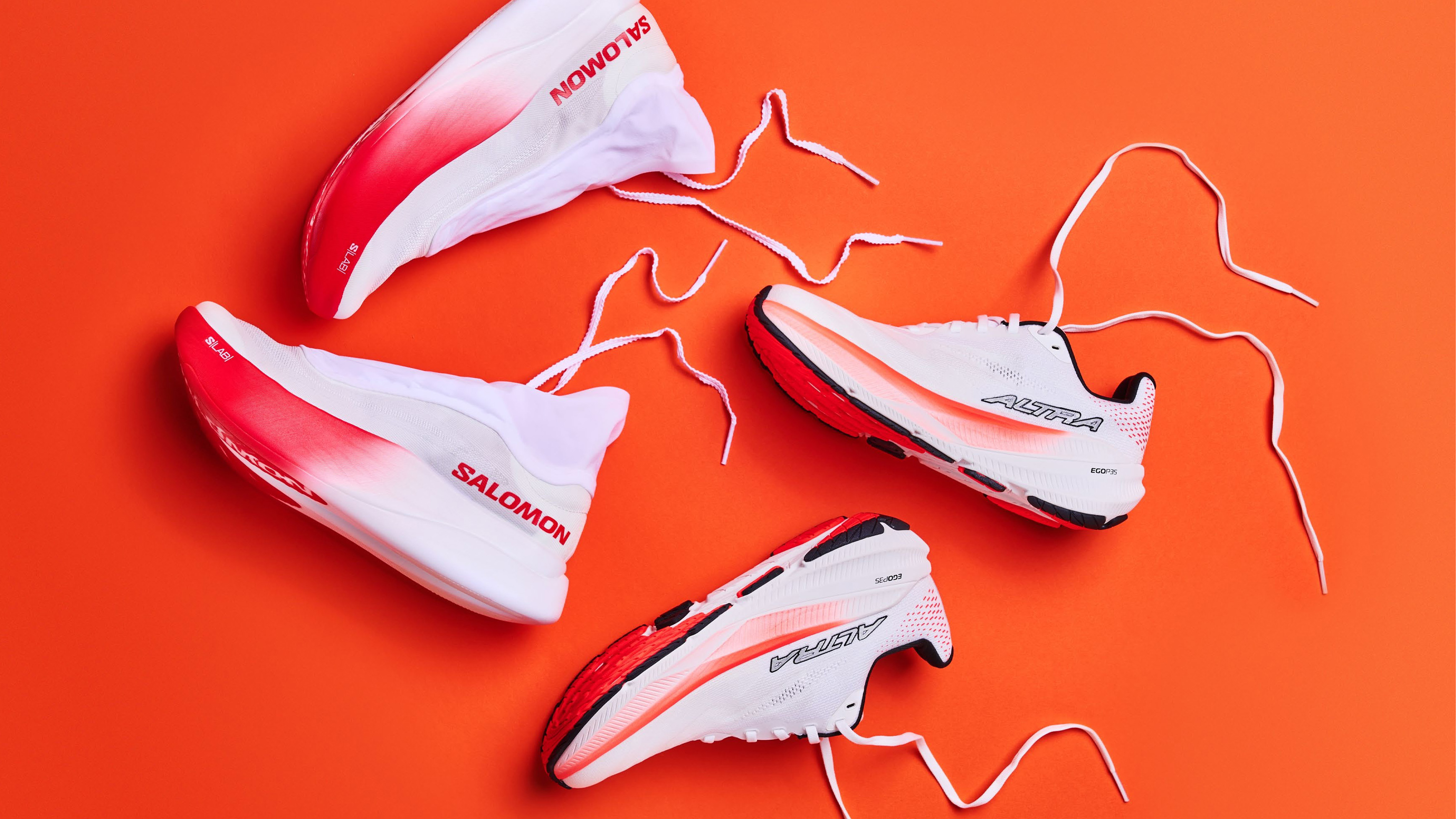 A selection of running shoes
