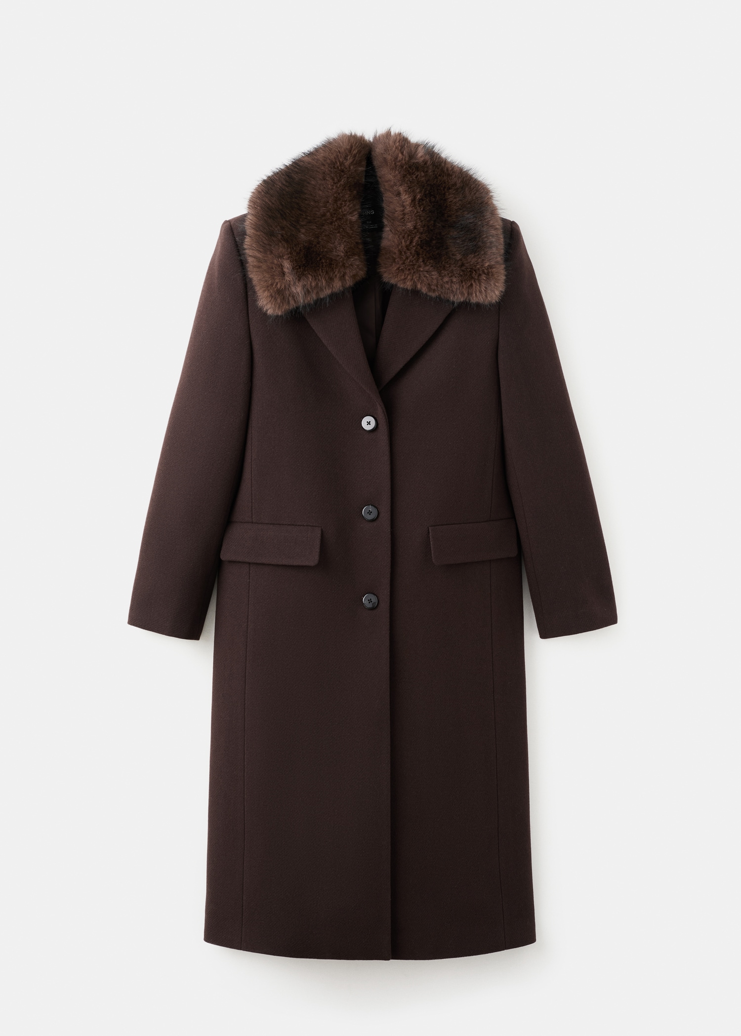 Wool Coat With Fur Collar - Women | Mango Usa