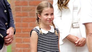 Princess Charlotte during a visit to SportsAid House at the 2022 Commonwealth Games on August 02, 2022