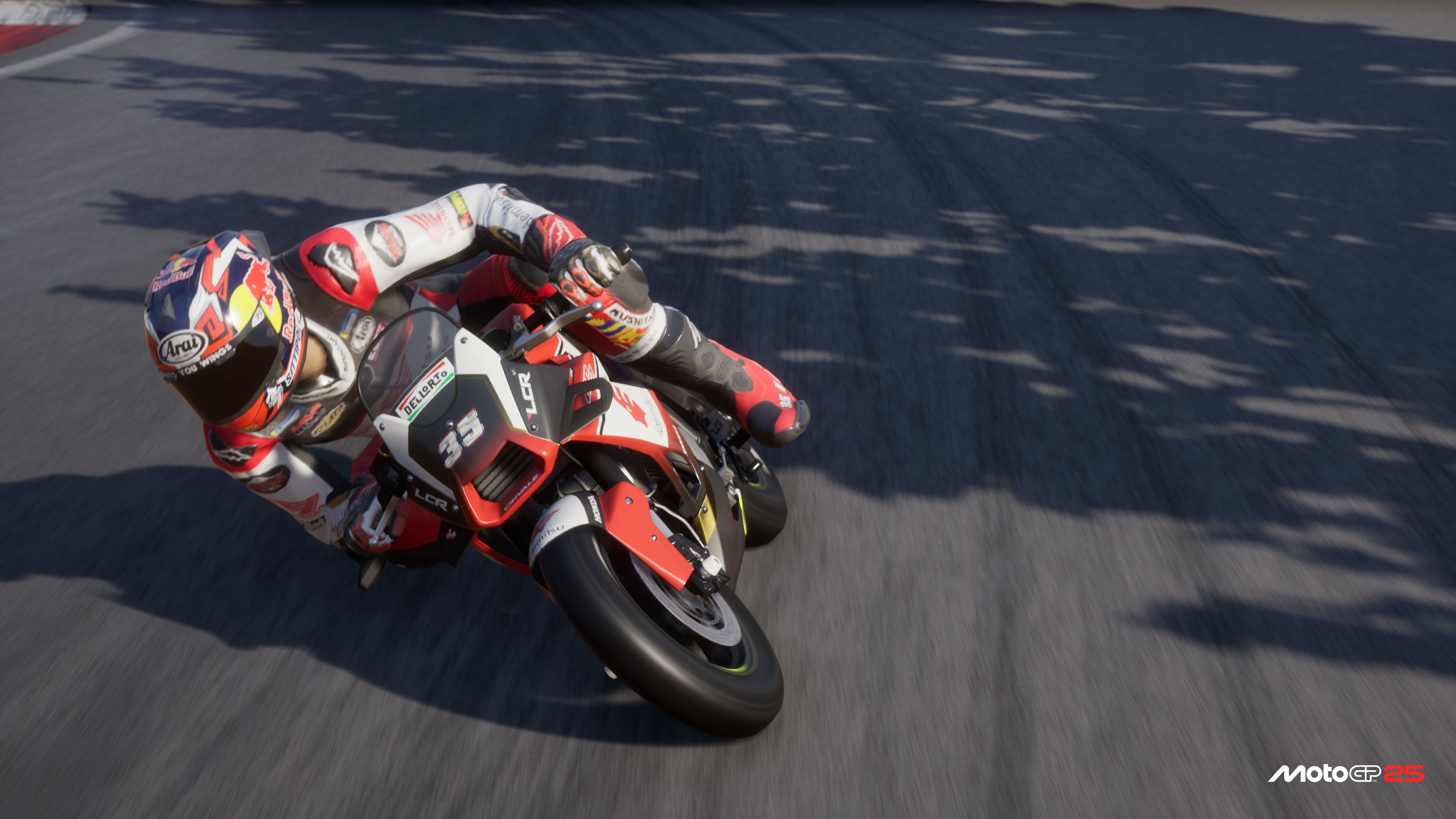 A promotional shot of a race in MotoGP 25.