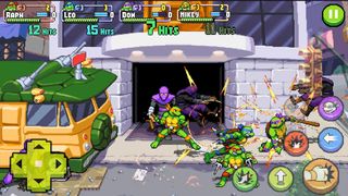 Screen shot of Teenage Mutant Ninja Turtles Shredder's Revenge gameplay.