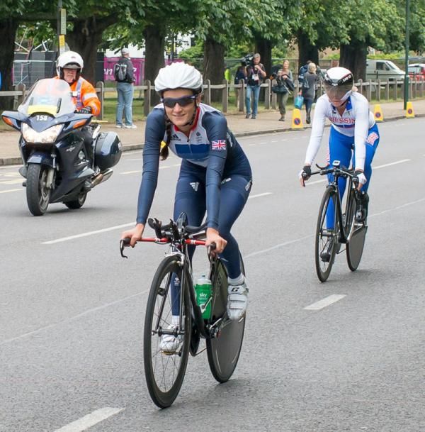 Lizzie Armitstead (GBr) is still basking in the glory of her silver medal in the women's road race