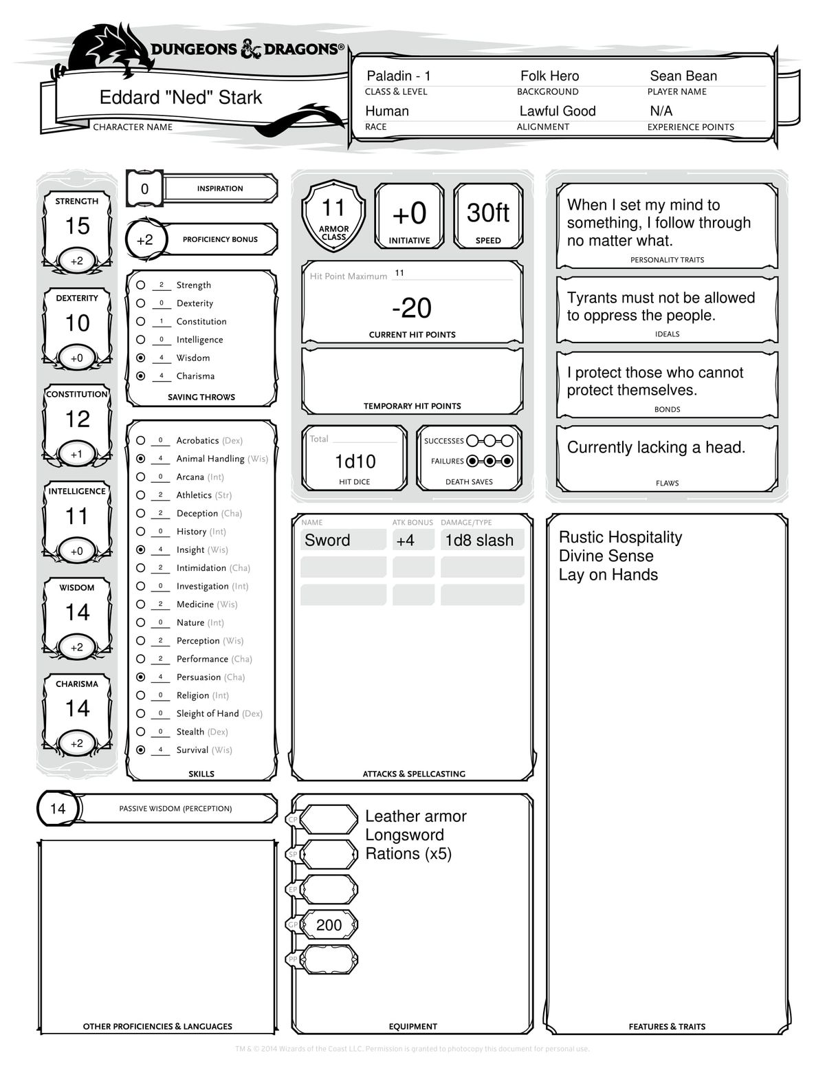 Play Out Your Own Game Of Thrones Stories With These Dungeons Dragons Character Sheets Gamesradar