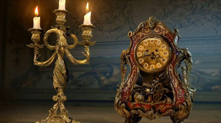 Lumiere And Cogsworth In Live-Action 'Beauty And The Beast' - First ...