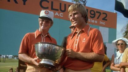 Tom Kite and Ben Crenshaw at the NCAA Division I Championship