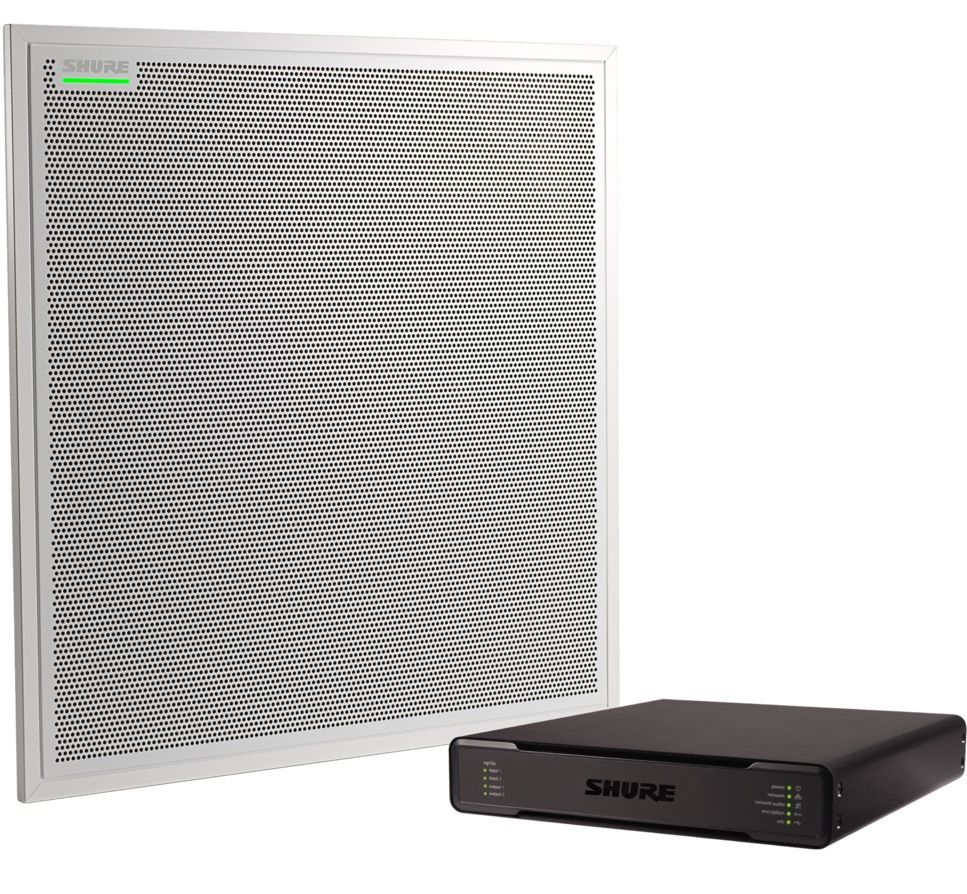The Shure MXA910 has been updated recently with the company&rsquo;s IntelliMix DSP technology that brings DSP to the device itself.