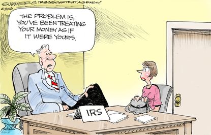 Editorial Cartoon U.S. Tax Season 2016