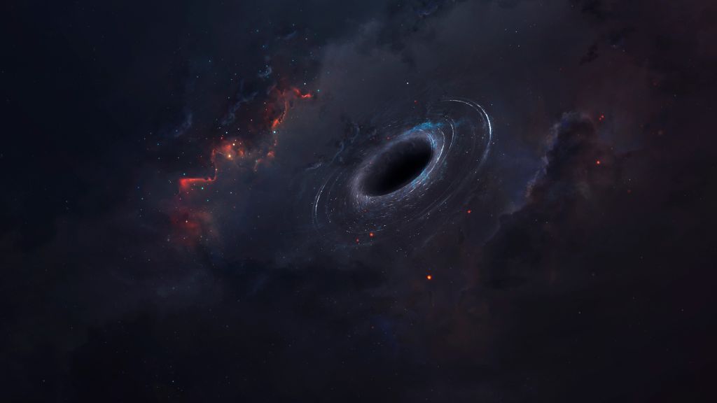 An illustration of a black hole.