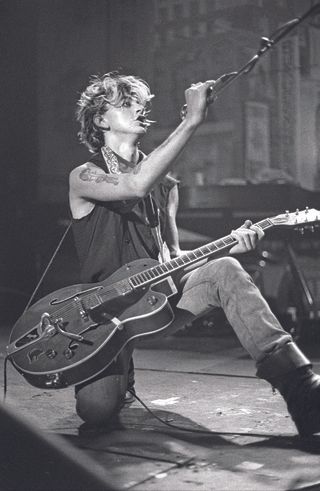 Stray Cats’ Brian Setzer performs in the U.K. in the early Eighties.