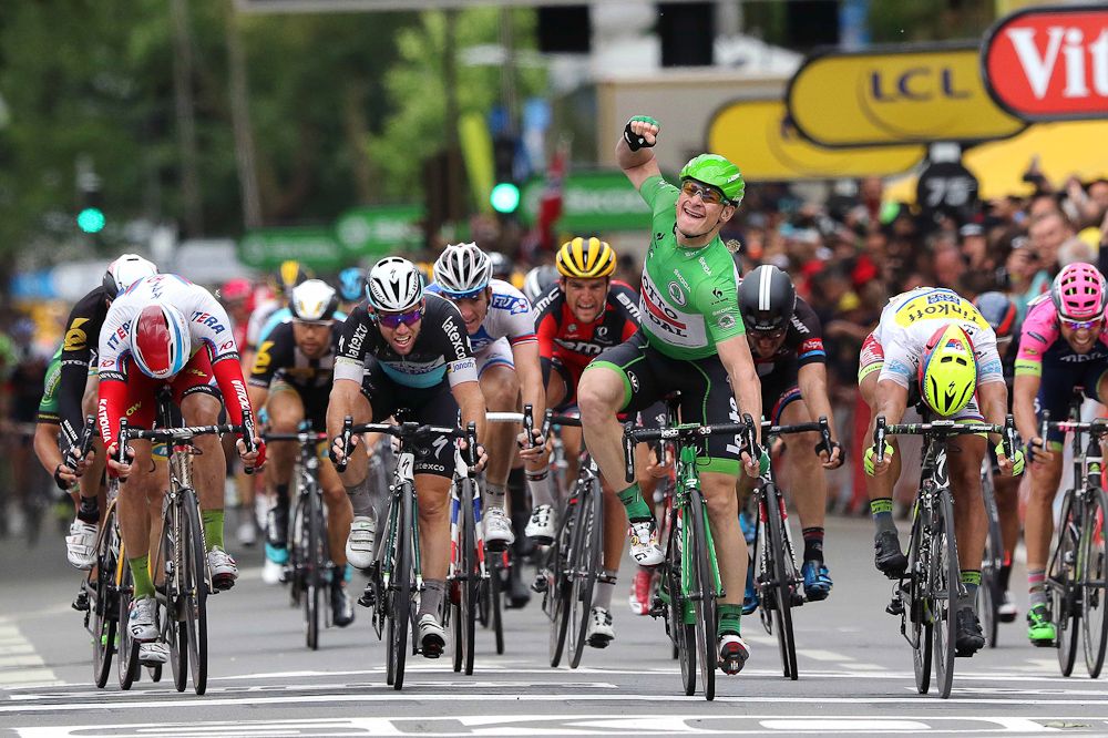 Andre Greipel wins stage 5 of the 2015 Tour de France.