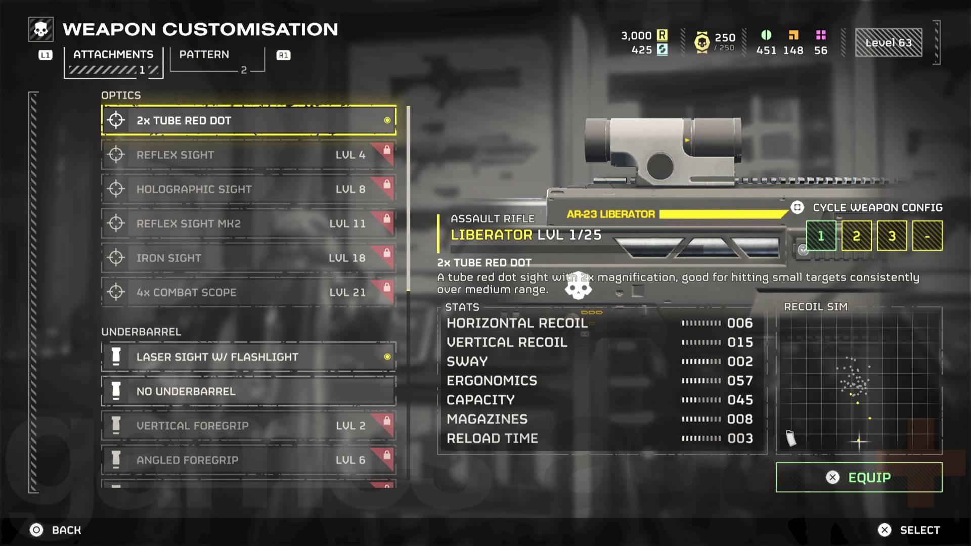 Helldivers 2 Galactic Emergency update weapon attachment UI for liberator assault rifle