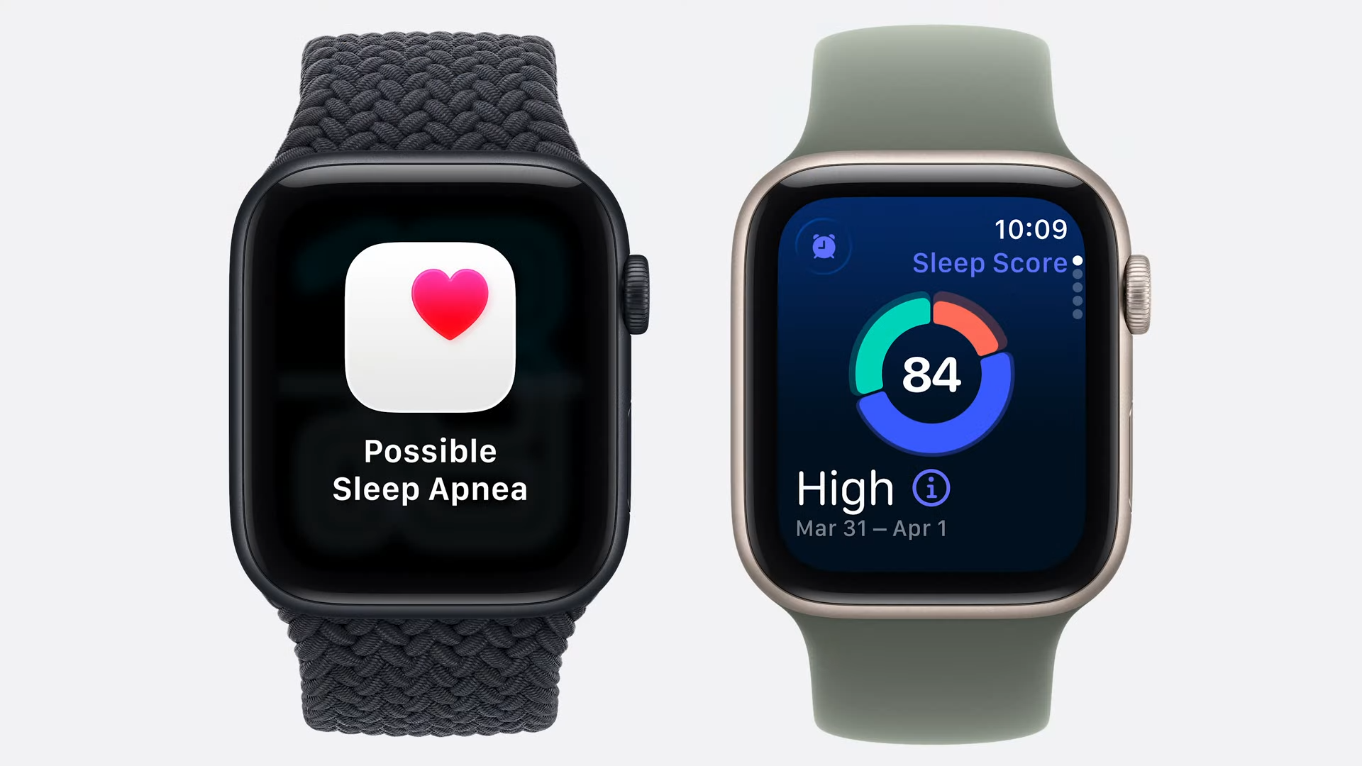 Apple Watch SE3 sleep score and sleep apnea