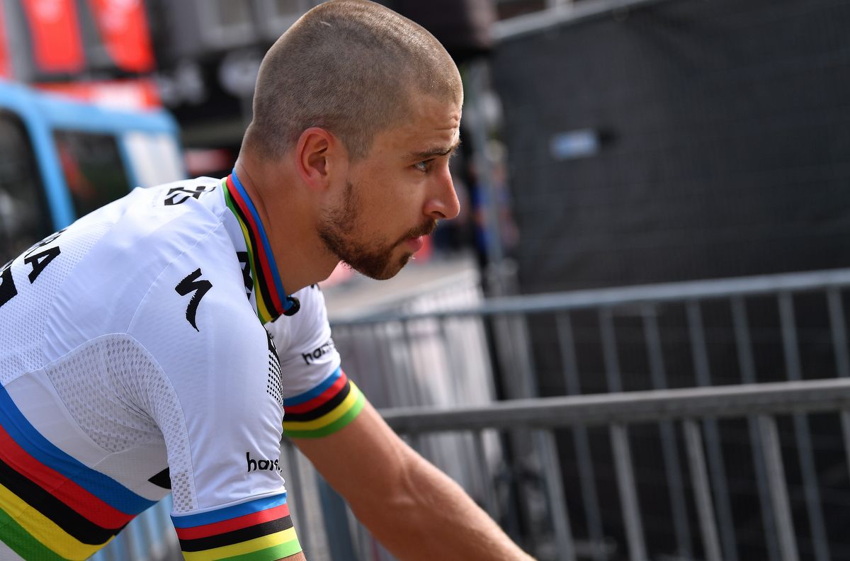 World champion Peter Sagan was focused pre-stage
