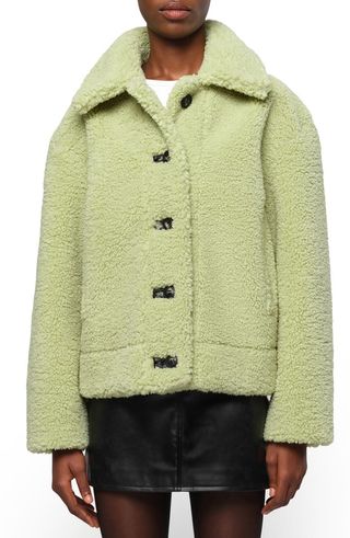 Charlie Reversible Faux Shearling Short Coat