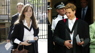 Kate and William graduating