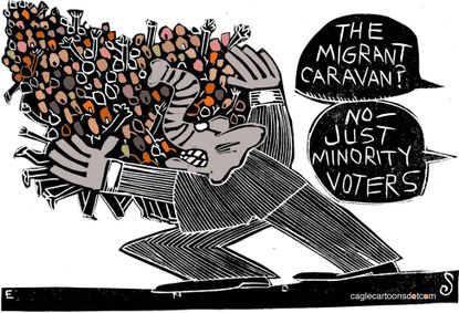 U.S. Migrant caravan minority voters suppression