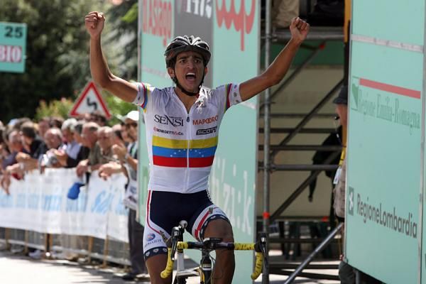 Jonathan Monsalve (Mastromarco Chianti Sensi Benedetti) wins the Girobio's penultimate stage.