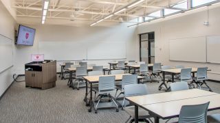 College of Saint Benedict and Saint John’s University in Minnesota outfitted 110 classrooms in less than six weeks to be ready for a hybrid setup for the fall semester.