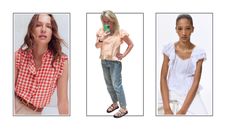 Models and Antonia Kraskowski wearing butterfly tops