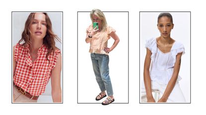 Models and Antonia Kraskowski wearing butterfly tops
