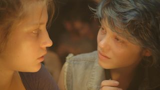 LEA SEYDOUX as Emma (blue hair) and ADELE EXARCHOPOULOS as Adele in Blue is the Warmest Color