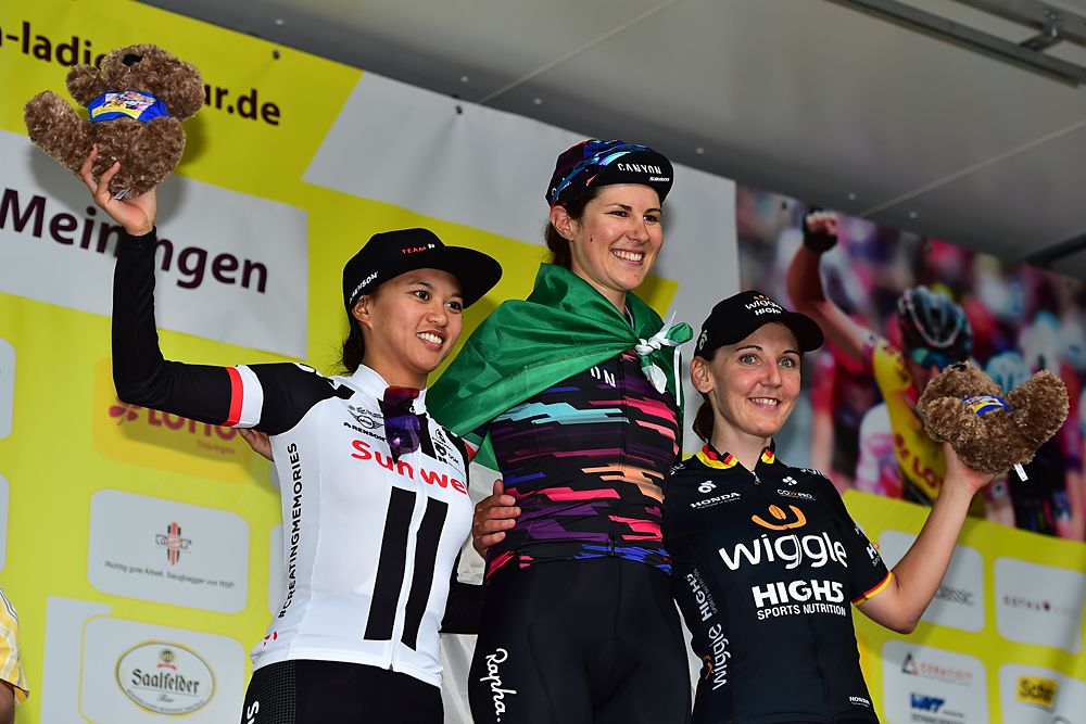 Elena Cecchini (Canyon-Sram) won the second stage at the Lotto Thuringen Ladies Tour