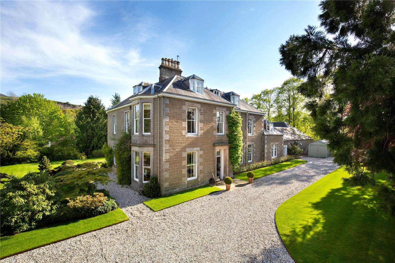 Beechwood, near Melrose in Roxburghshire.