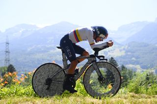 Daniel Felipe Martinez Poveda of Colombia and Team INEOS Grenadiers sprints during the 85th Tour de Suisse 2022 - Stage 8