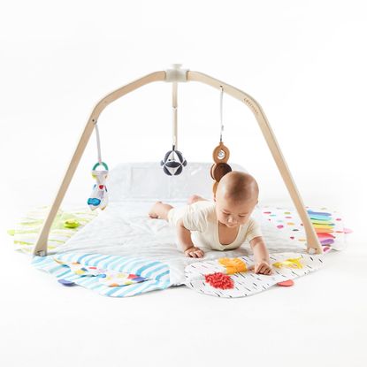 best baby play gym: scandi style play mat and play gym