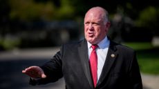 Tom Homan speaking at a White House press briefing