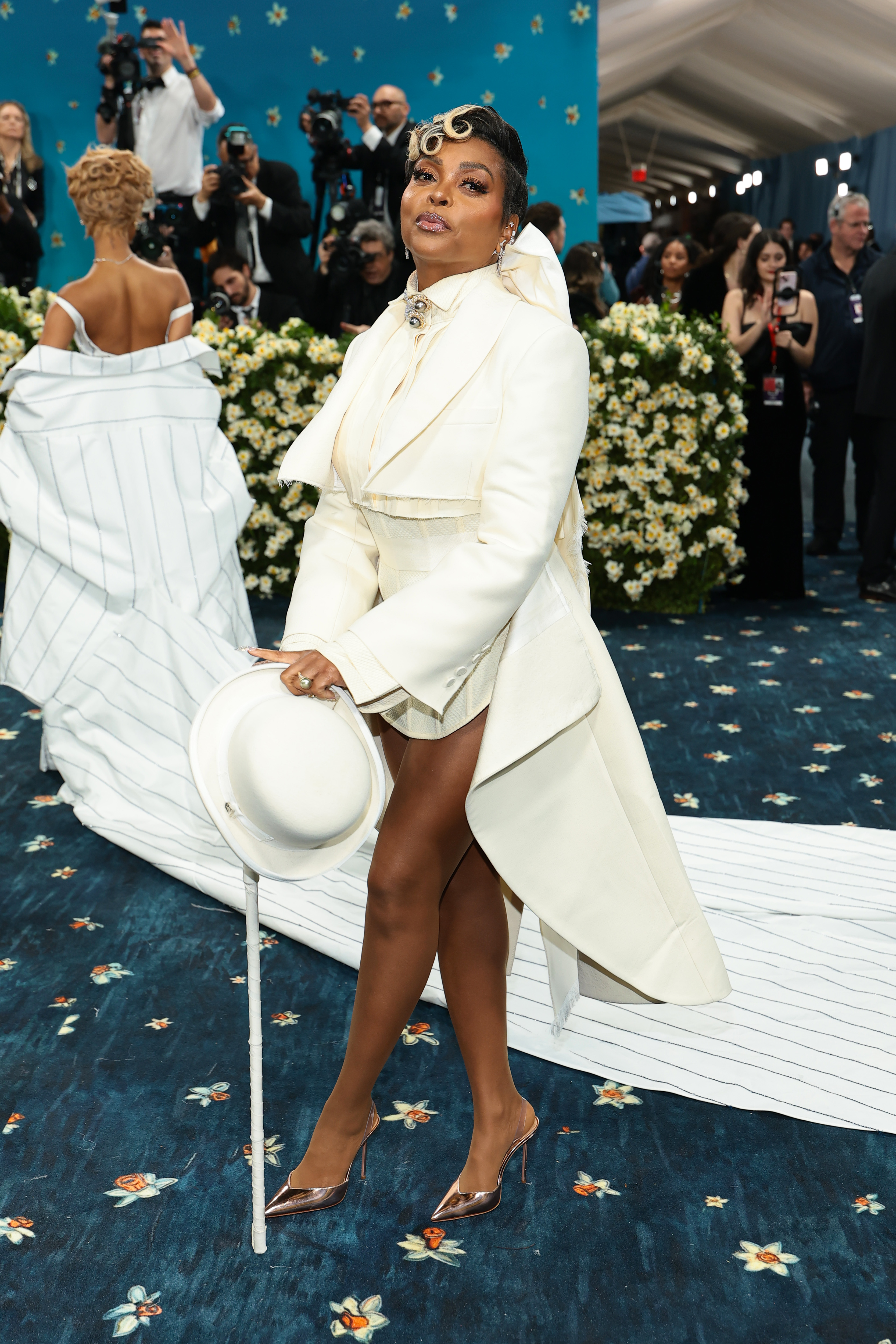 Taraji P. Henson attends the 2025 Met Gala Celebrating "Superfine: Tailoring Black Style" at Metropolitan Museum of Art on May 05, 2025 in New York City. (Photo by Dimitrios Kambouris/Getty Images for The Met Museum/Vogue)