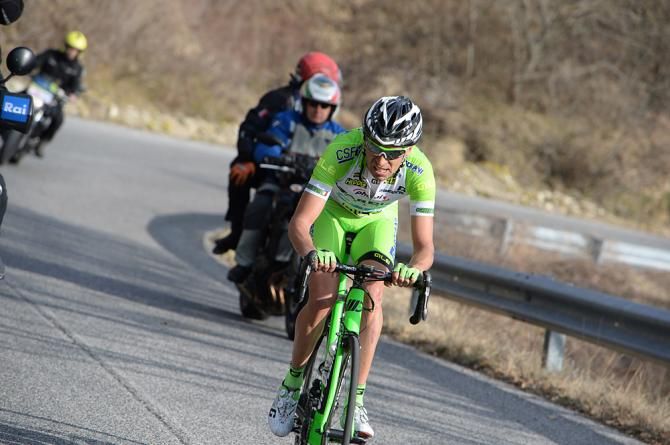 Stefano Pirazzi (Bardiani-CSF) on the attack