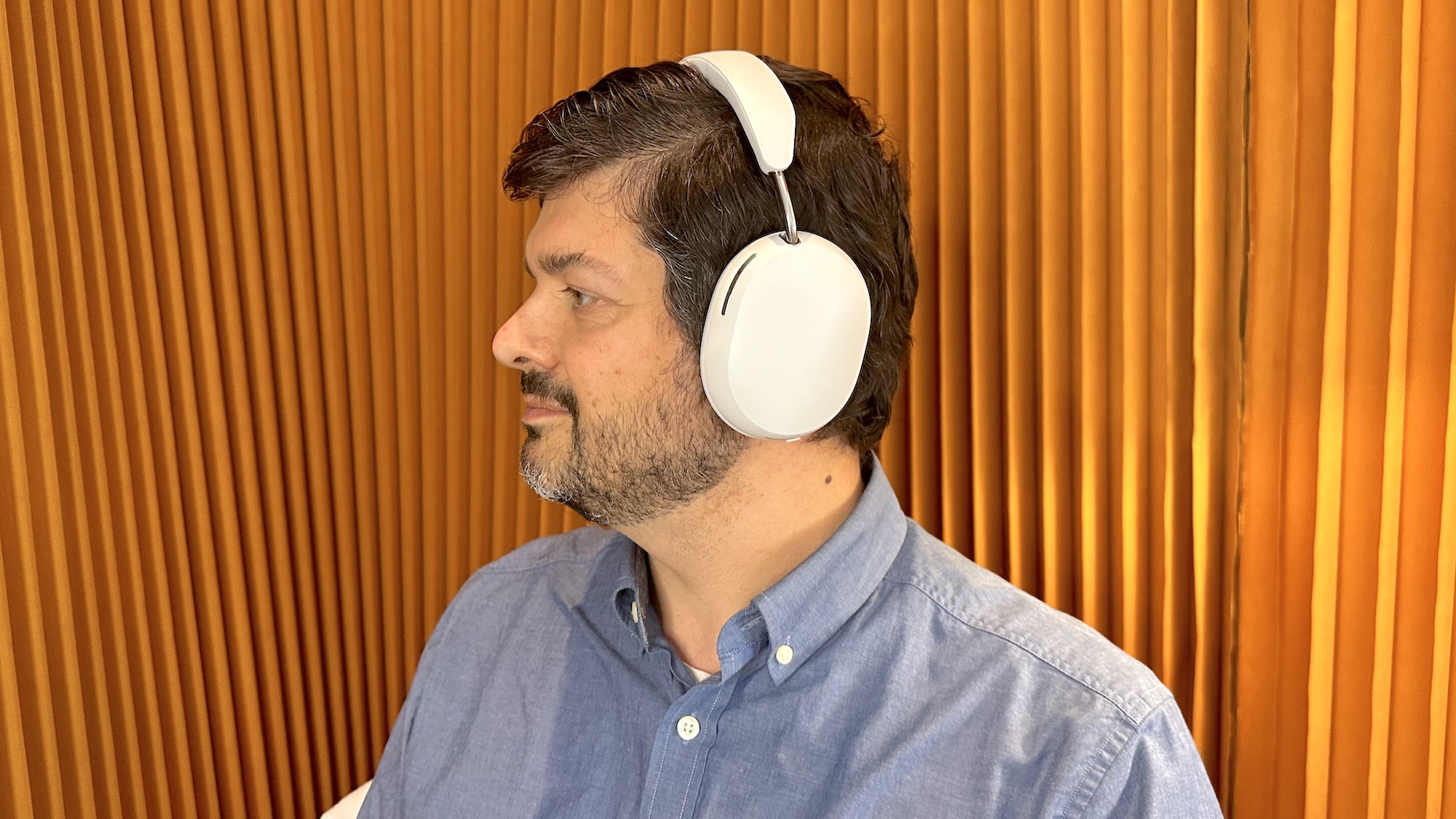 Sonos Ace headphones on man's head