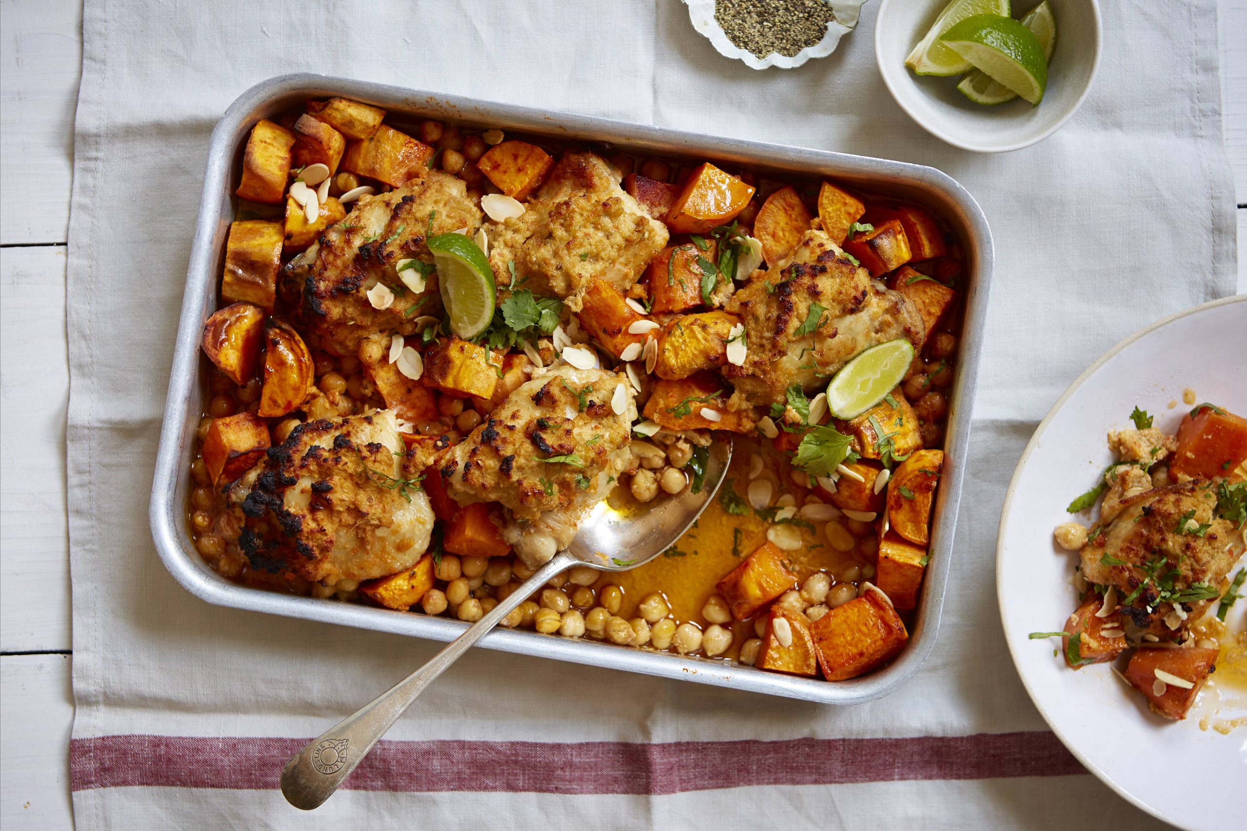 Spiced sweet potato, chickpea and chicken bake | Indian Recipes ...