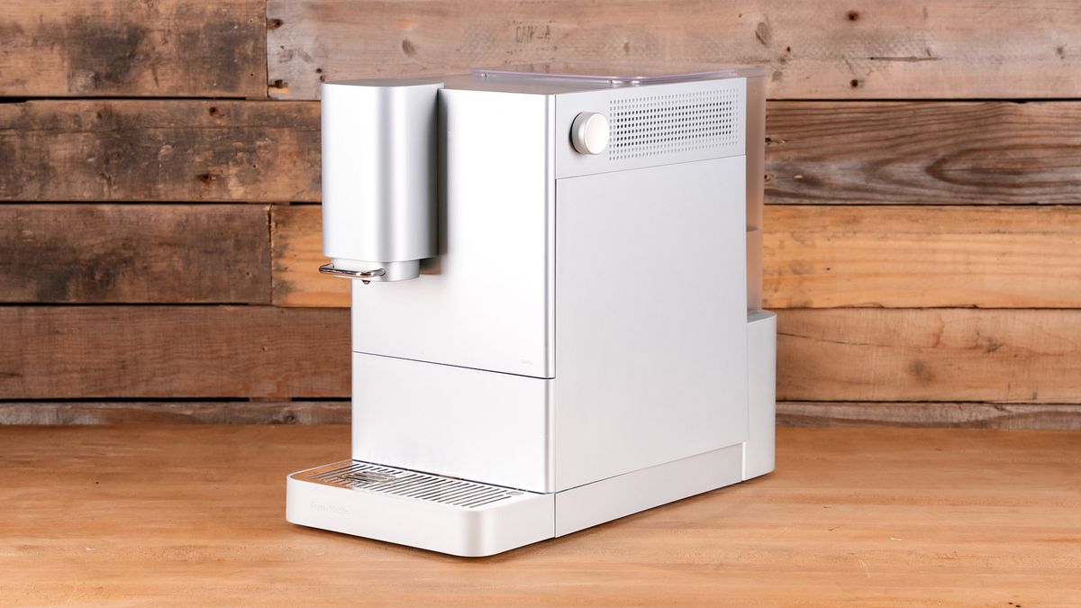 Terra Kaffe Demi espresso maker on a kitchen surface